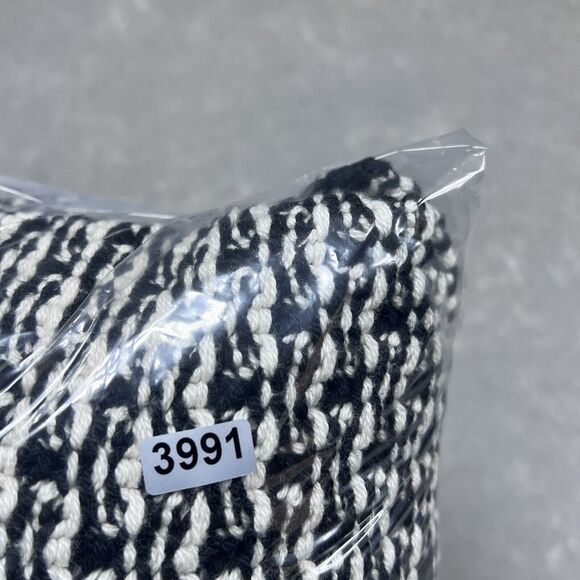 Talbots Sweater Womens M Petite Black White Heavyweight Open Front Cardigan - Picture 10 of 10